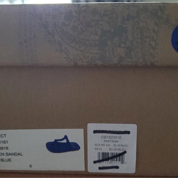 Free People Suede Hadden Sandal Size 6 and 6.5 in Lapis Blue - Picture 8 of 8